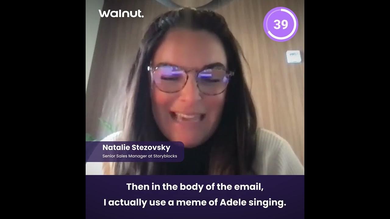 The Sales MiNUT - Natalie Stezovsky, Senior Sales Manager at Storyblocks | Walnut