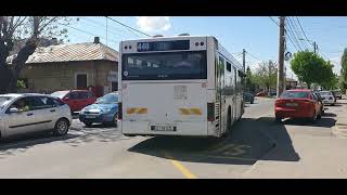 (Craiova) Autobuzul Man EL283 Lion's City #440(2B) părăsind stația "Compania de apă"