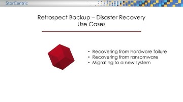 Disaster Recovery with Retrospect Backup