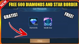 free 600 diamonds+star avatar frame border| mobile legends 2021 screenshot 4