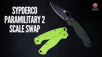 Spyderco Paramilitary 2 - Scale Swap