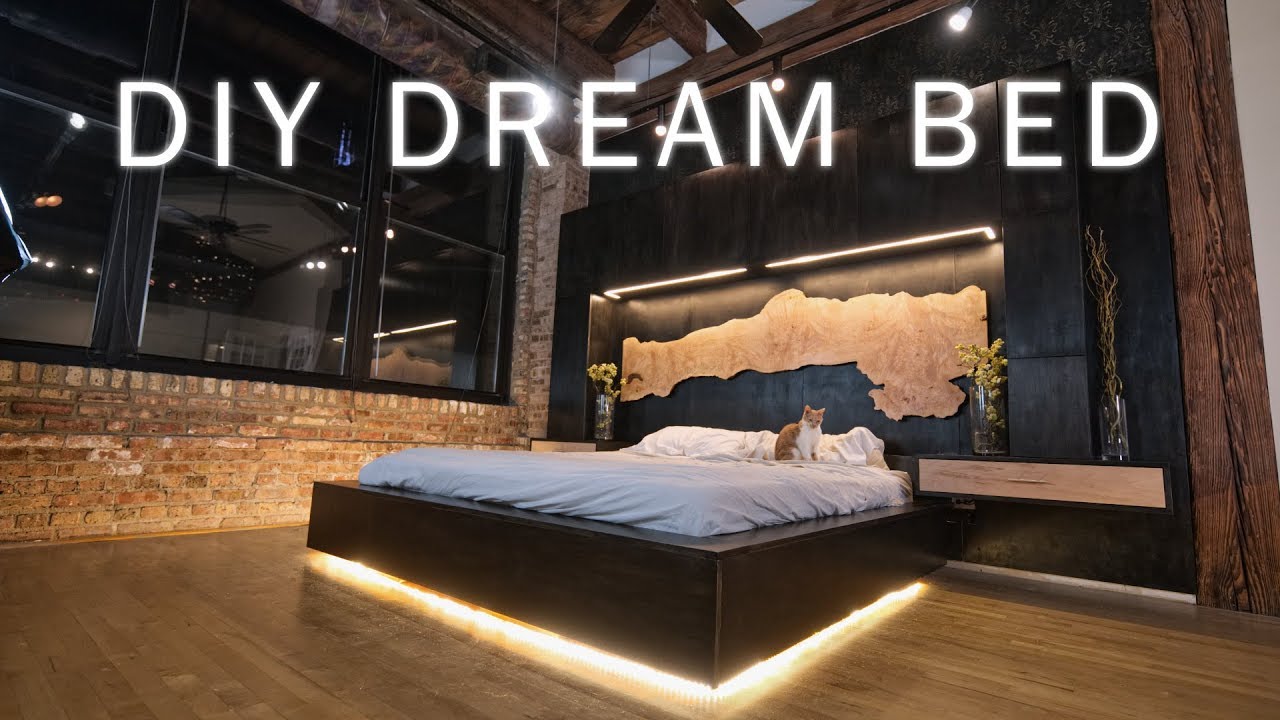 modern beds with led lights