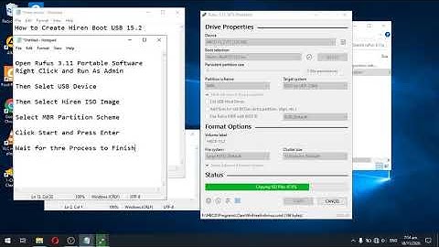 How to Create Hiren Boot USB 15.2 using Rufus Complete Guide