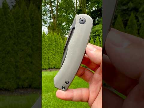 BergBlades Alpha Frame Lock Sandblast Stonewash Titanium DLC Magnacut