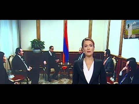 დავით საგანელიძის შეხვედრა სომხეთის პრეზიდენტთან