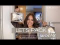 Calpak clear cosmetic case pack with me