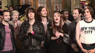 SNL End Credits with The Strokes & Miley from 2011