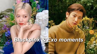 Suho is copying Rose ?! (Exo & Blackpink moments)