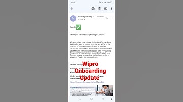 Wipro Onboarding Update For Phase 2 #wiproonboarding  #wiproupdate #wipro #shorts #shortsvideo