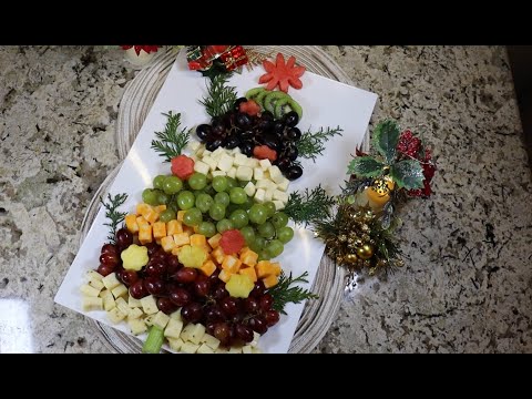 ARBOLITO NAVIDEÑO DE FRUTAS Y QUESOS 🇪🇨👩🏻🍳🍇