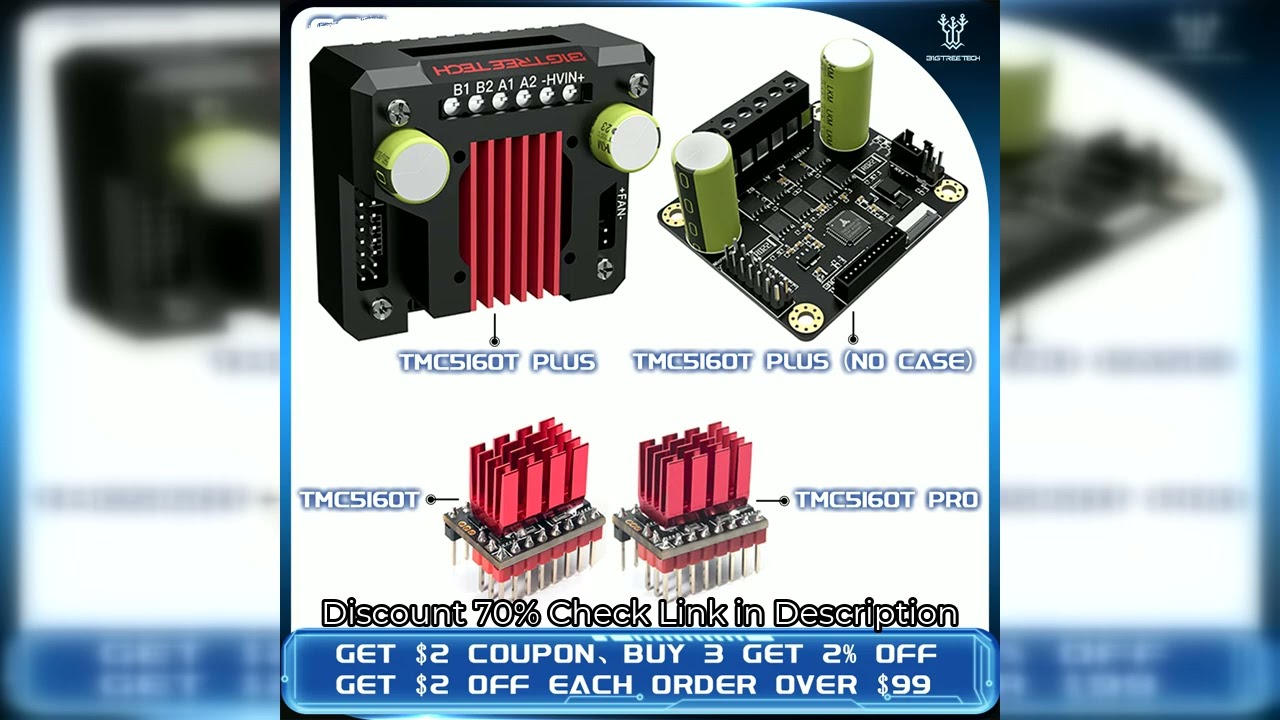 BIGTREETECH TMC5160T TMC5160T Pro TMC5160T PLUS Stepper Motor Driver Mute Stepstick Driver Vs TMC220