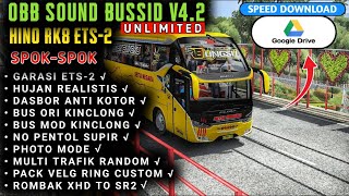 OBB BUSSID TERBARU V4.2 || SOUND ENGINE HINO RK8 ETS2 BUSSID