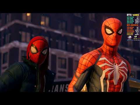 RTX 4080 Marvel's Spider-Man Miles Morales Ray Tracing RYSEN 7 5800X