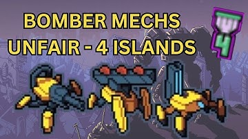 Into the Breach - Bomber Mechs - Unfair - 4 Islands