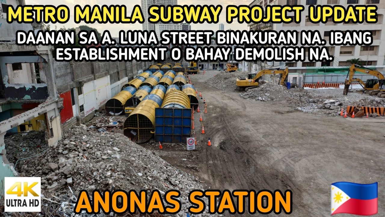HALA! DAANAN SA A. LUNA STREET BINAKURAN NA | METRO MANILA SUBWAY ...