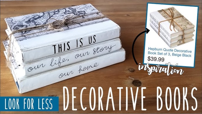 Elegant Home Decor You Should MAKE Instead of Buy, STACKED COFFEE TABLE  BOOKS