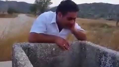 A man recites Surah Yusuf down a well
