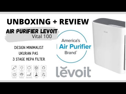 Levoit Vital 100 Air Purifier Cocok untuk Penderita Alergi | 3 Stage Hepa Filter | Unboxing + Review