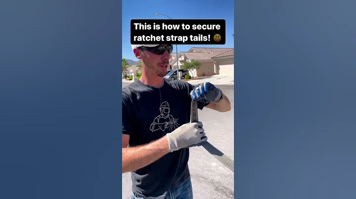 The fastest & easiest way to secure ratchet strap tails