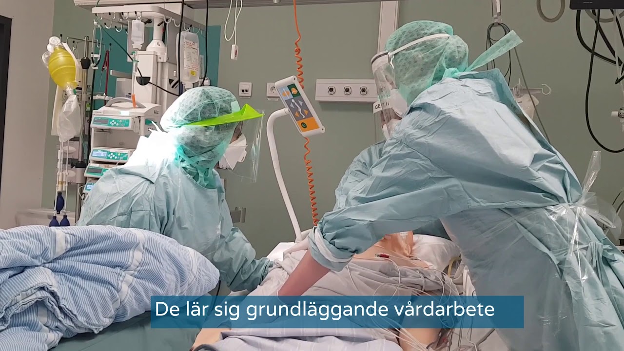 Utbildning för att assistera i intensivvård av covid-19