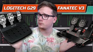 What Makes Load Cell Pedals Better? A Look At The Telemetry (Fanatec Clubsport V3 vs Logitech G29)