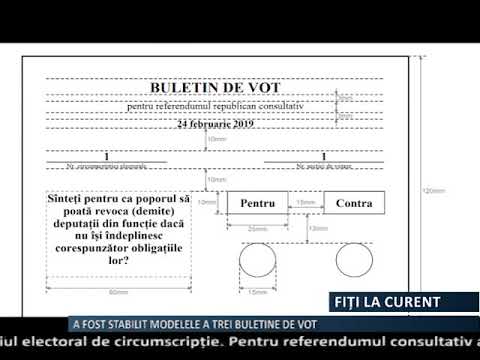 CEC a stabilit modelul a trei din cele patru buletine de vot pentru alegeri și referendum