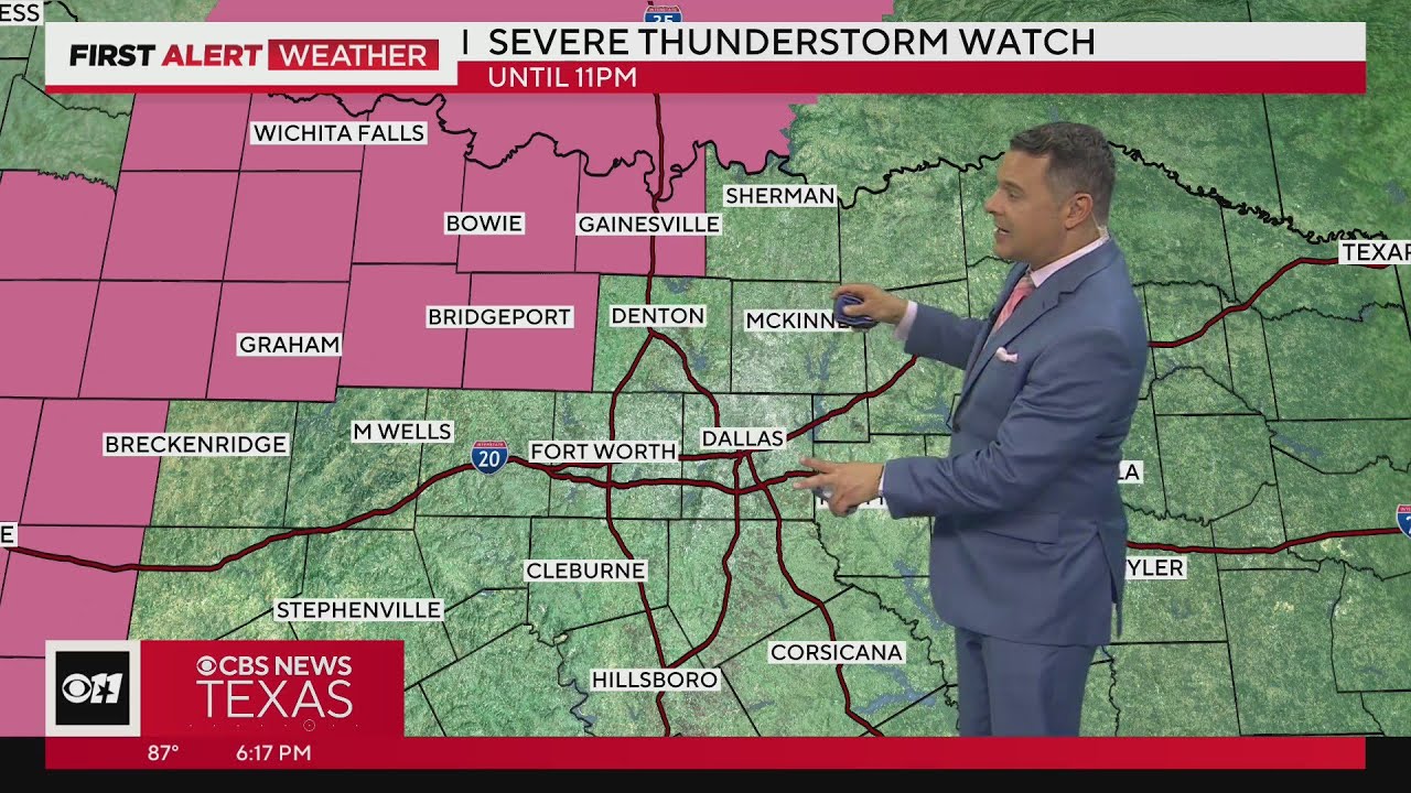 Parts of North Texas under Severe Thunderstorm Watch until 11 p.m ...