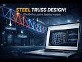 Design a 30m Steel Roof Truss in STAAD.Pro | Complete Structural Analysis Guide | PencontentDigital