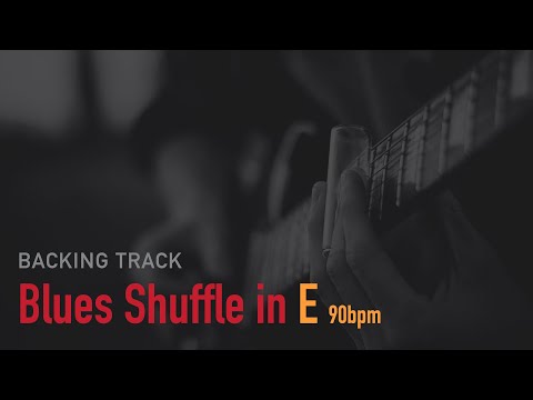 Blues Shuffle Backing Track in E [90bpm]