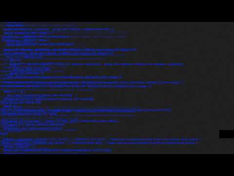Blue screen coding hacker concept animation with glitch Free Stock Video