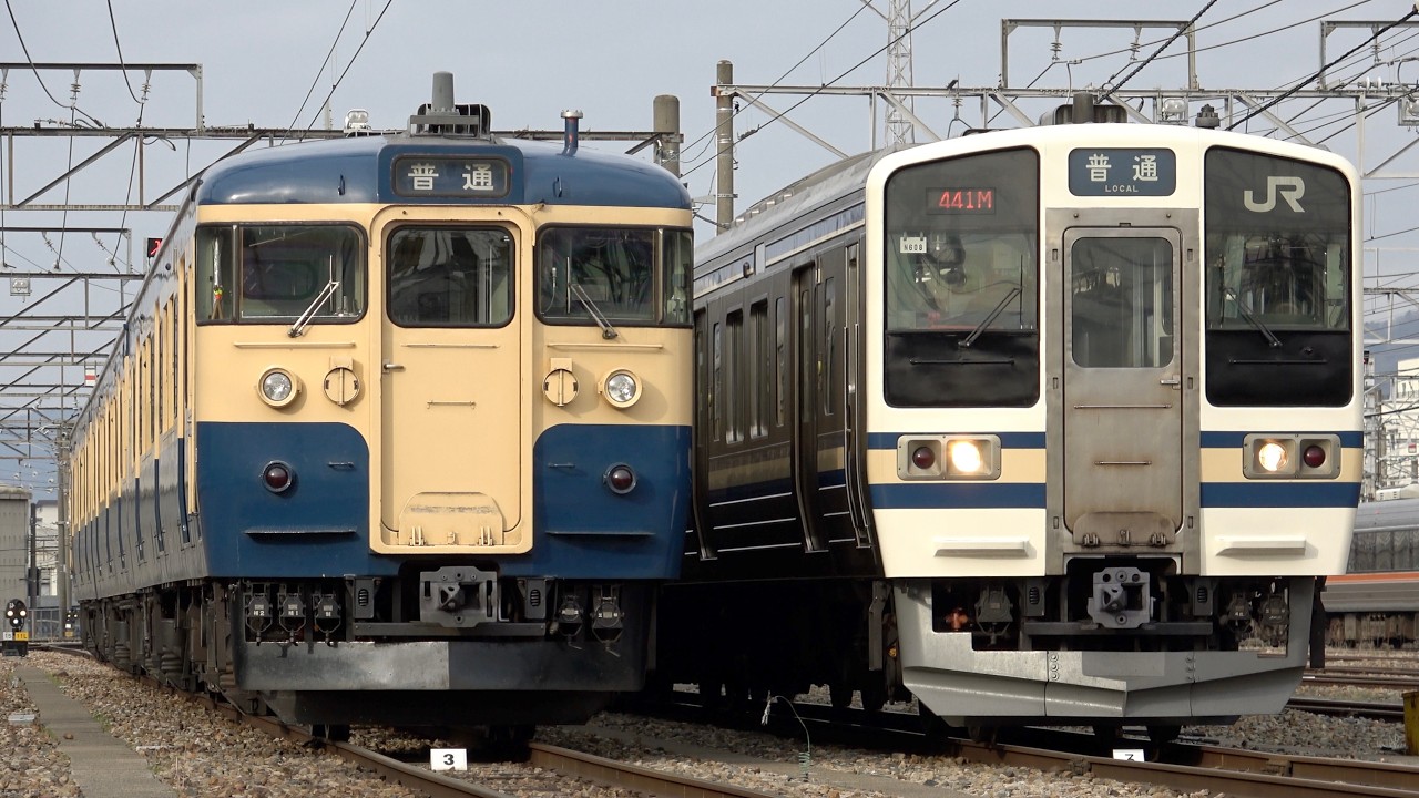115系S9編成×211系N608編成 横須賀色（スカ色）撮影会 in 長野総合車両