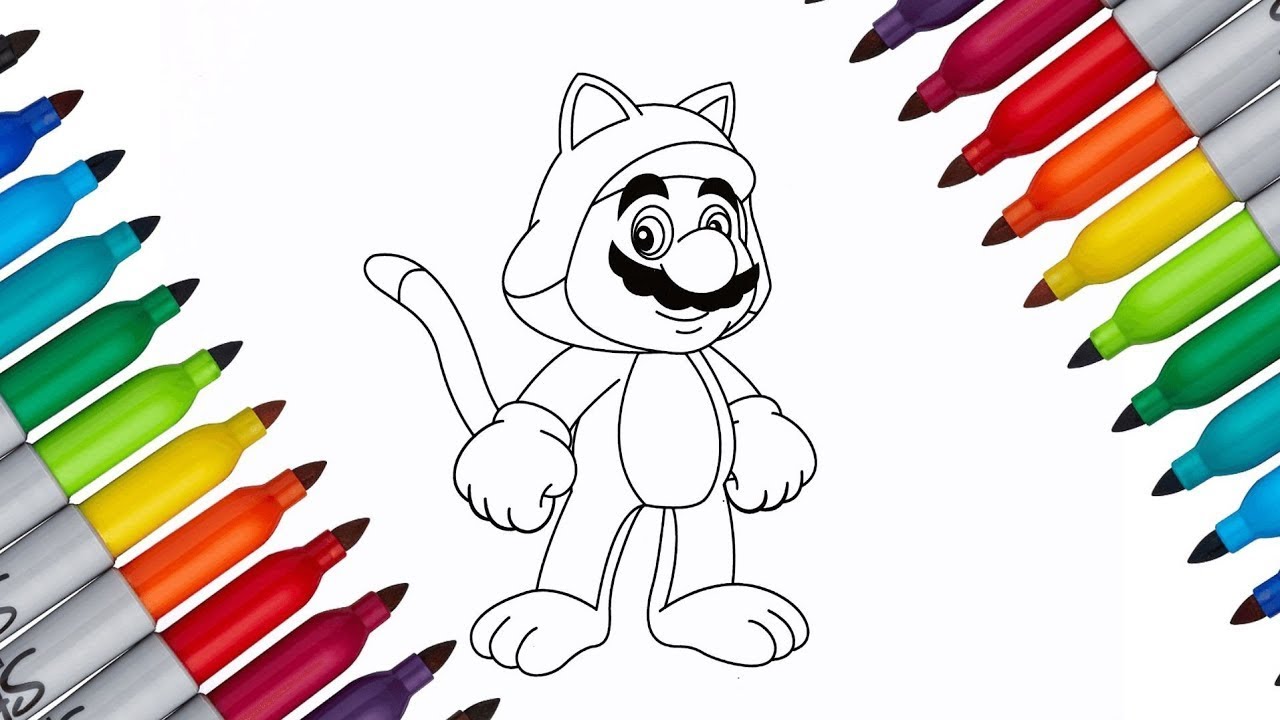 Super Mario Cat Paint: Purrfectly Colorful Adventures!