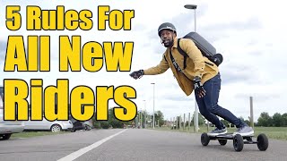 5 Rules for new electric skateboard riders