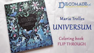 Universum Maria Trolles coloring book flip through