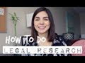 Law school  how to do legal research