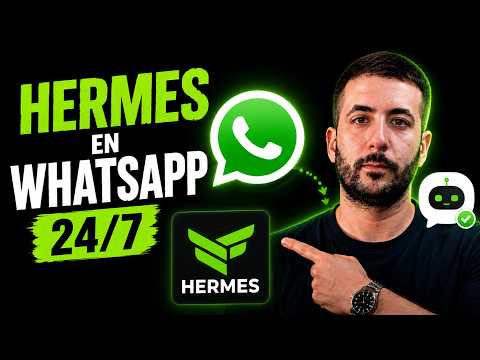 Hermes Agent + WhatsApp oficial: el agente de IA más POTENTE para negocios