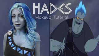Hades Reacts to my Hades Makeup Tutorial ☾✩ Hades from Disney's Hercules