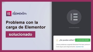 Solución rápida - error en la carga de Elementor