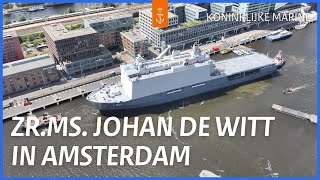 Zr.ms. Johan De Witt Komt Aan In Amsterdam Voor De Zeehavendagen 2024
