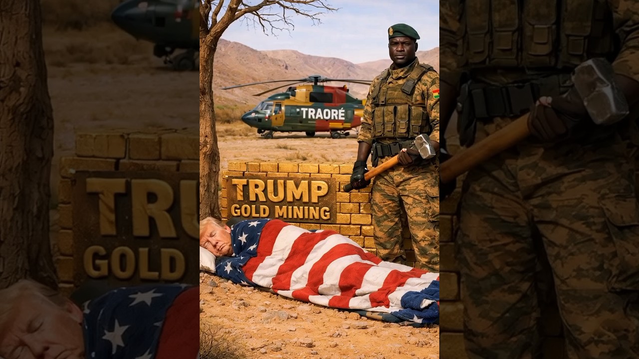 Ibrahim Traoré vs Trump desert gold funny drama 🤣 
