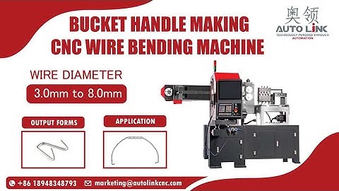 Bucket Handle making machine | Wire Bending Machine | WB-408R (Available -Alibaba and Made in China)