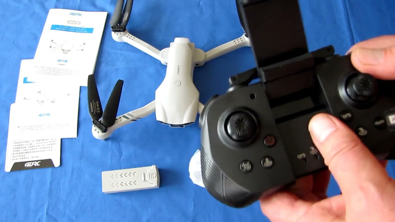 4DRC F10 Vicky Beginners GPS Camera Drone Flight Test Review - YouTube