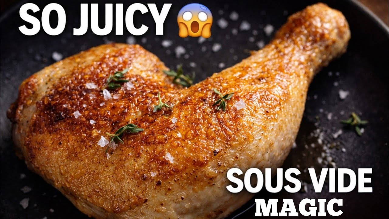 🍗 SO JUICY Sous Vide Chicken Leg with Crispy Skin | Easy Restaurant-Style Recipe