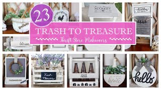 23 *HIGH END* Thrift Store Transformations | Trash to Treasure | Thrifted Upcycle