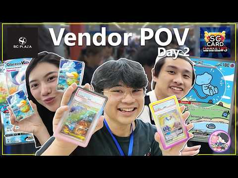 งานการ์ด SC Card Market วันที่ 2 วันนี้แข่งโปเกม่อน!!! | Pokemon Vendor POV