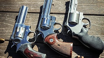 Full Sized .357 Magnum Comparison- Smith and Wesson, Ruger, & Colt