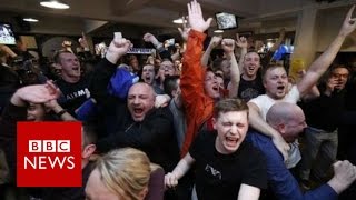 Moment Leicester City became Premier League champions (360 video) - BBC News