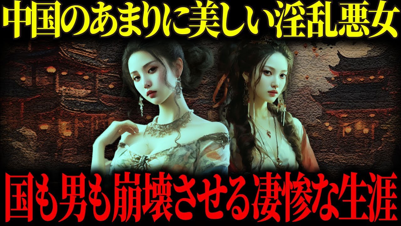 【ゆっくり歴史解説】国も男の理性も崩壊させる中国の淫乱悪女。惨劇を起こす残酷な美女たちの壮絶な生涯と最期【総集編】