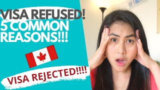 TOP 5 REASONS - STUDENT VISA REJECTION -International students in Canada -Student Permit Update 2020