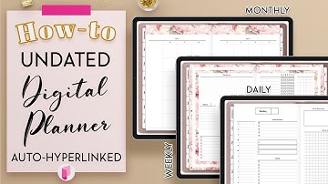 How to make an Undated Digital Planner - Fully Linked